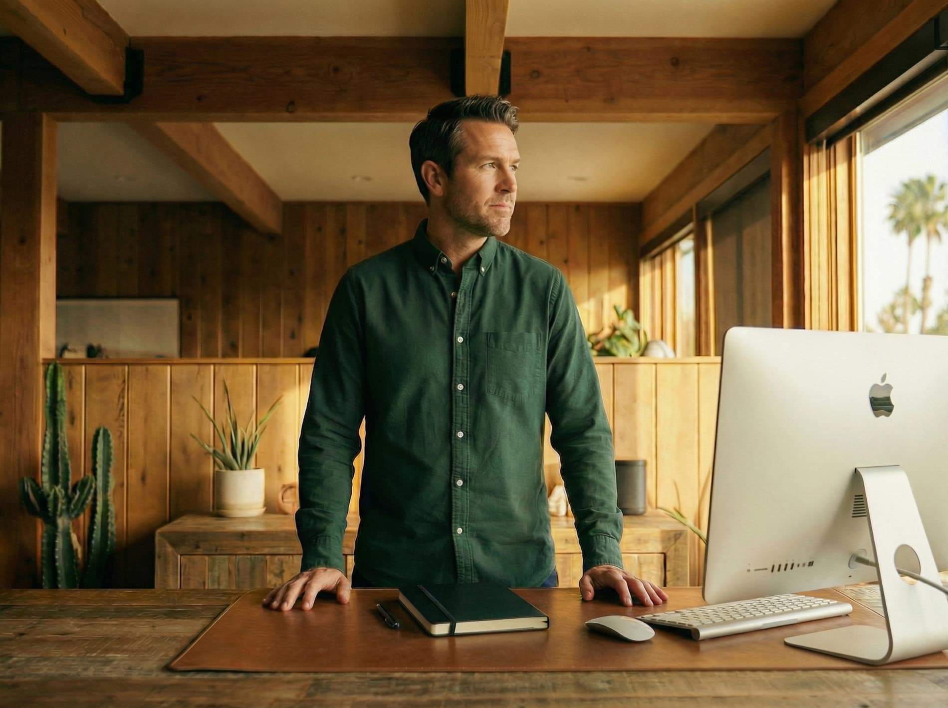 CFO partner at desk