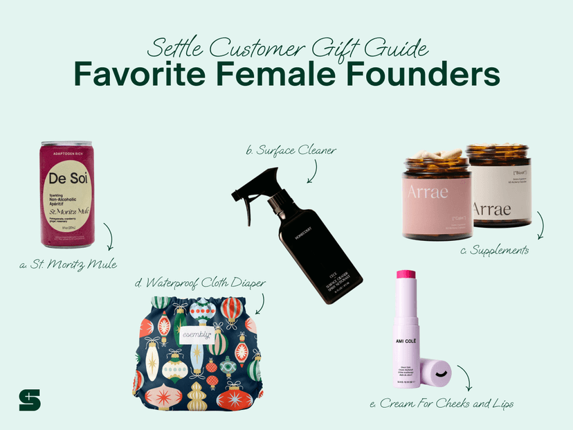 Settle Staff Picks Holiday Gift Guide 2024: Female Founders